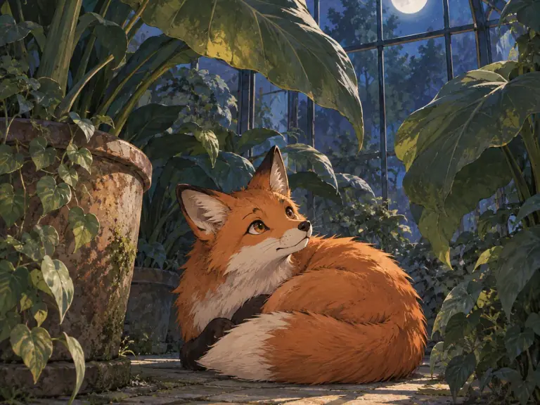 A fox standing in a natural landscape